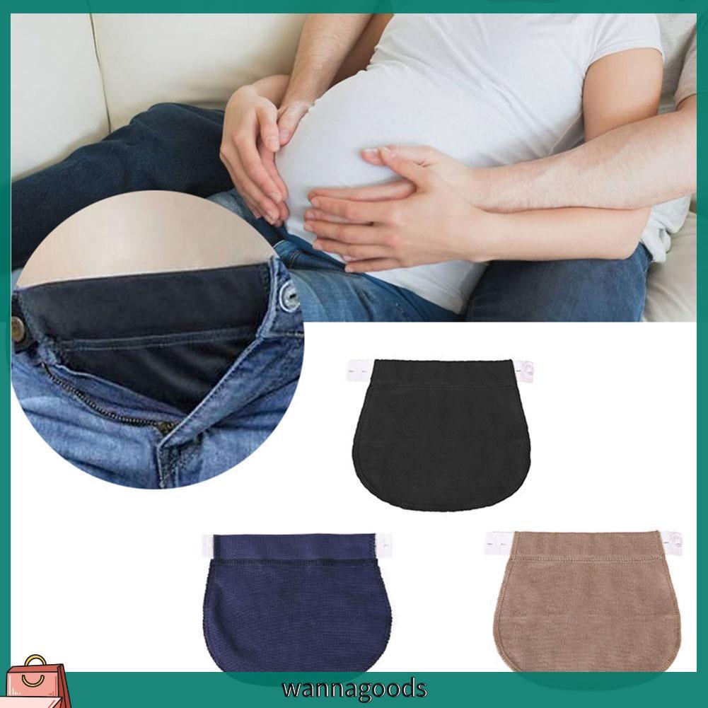 Dây Đai Quần Co Giãn Màu Đen Có Nút Điều Chỉnh Dành Cho Mẹ Bầu