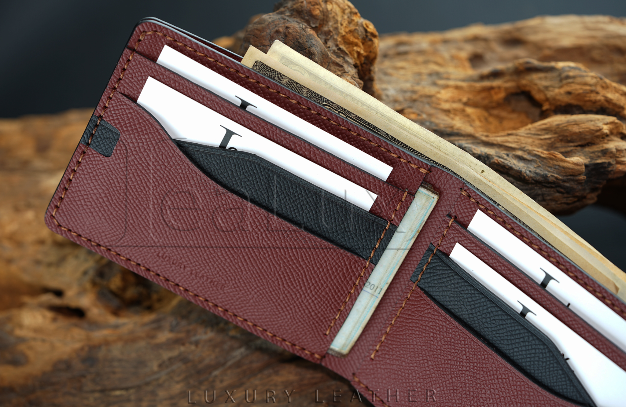 Ví Nam Da Epsom Dáng Ngang Handmade Lealux Epsom Wallet 2