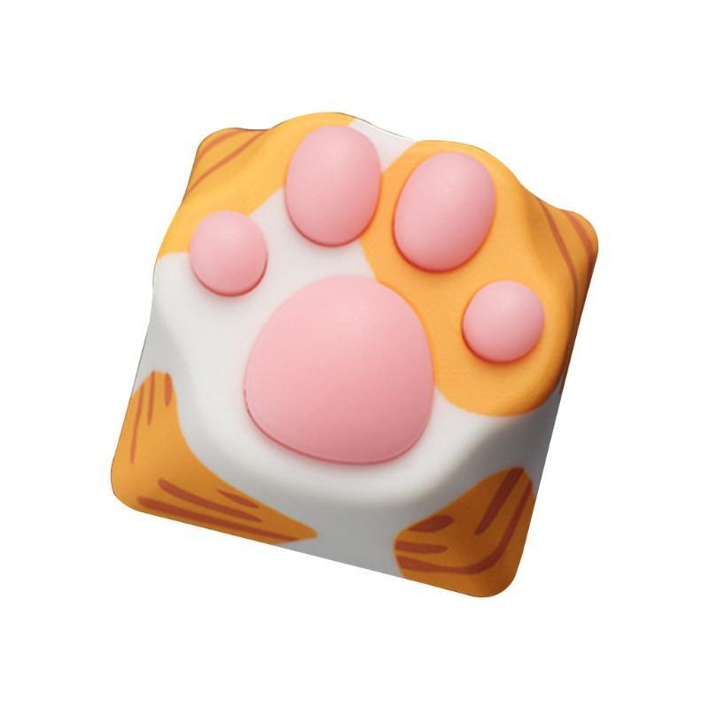 Nút bàn phím cơ thiết kế hình dấu chân mèo bằng silicone dành cho Cherry MX
