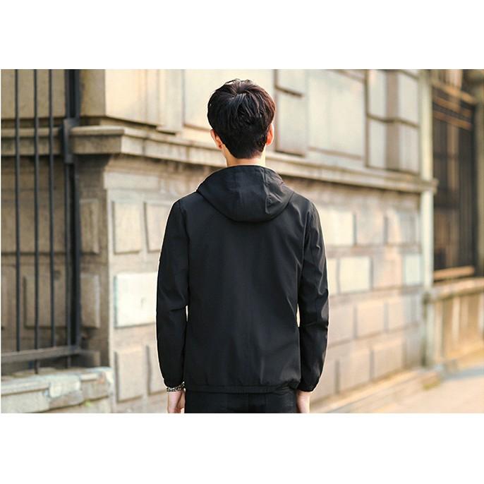 ÁO KHOÁC DÙ NAM 2 LỚP CÓ NÓN