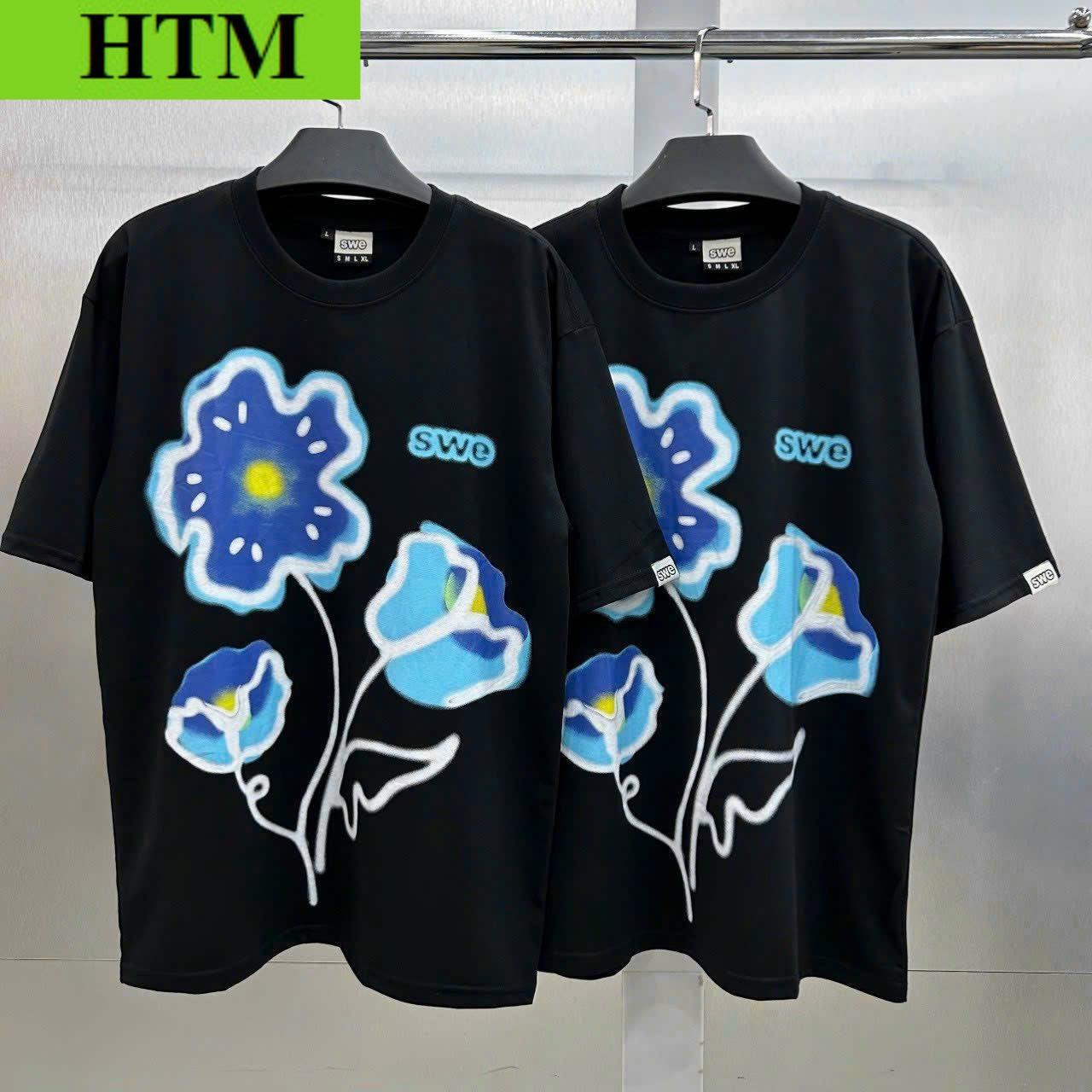 Áo Phông Dáng Kiểu Tay Lỡ Phối Dáng Bao Đẹp Chất Liệu Vải Cực Kì Êm Ái Hàng CUte Hot Trend HTM FASHION