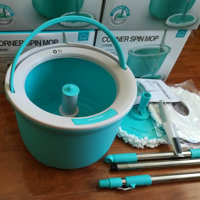 Bộ Cây Lau Nhà Mini Lock&amp;amp;Lock Conner Spin Mop ETM494