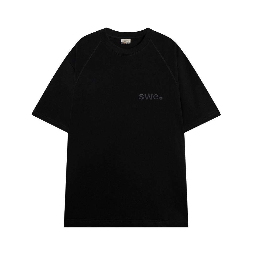 SWE - Áo phông unisex cổ tròn BASIC RAGLAN TEE ngắn tay cotton thoáng mát thời trang chính hãng