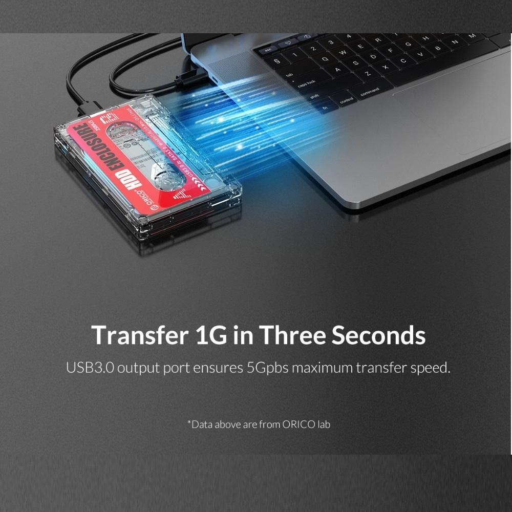 Case USB 3.0 HDD Enclosure for 2.5'' /3.5" UASP SSD HDD