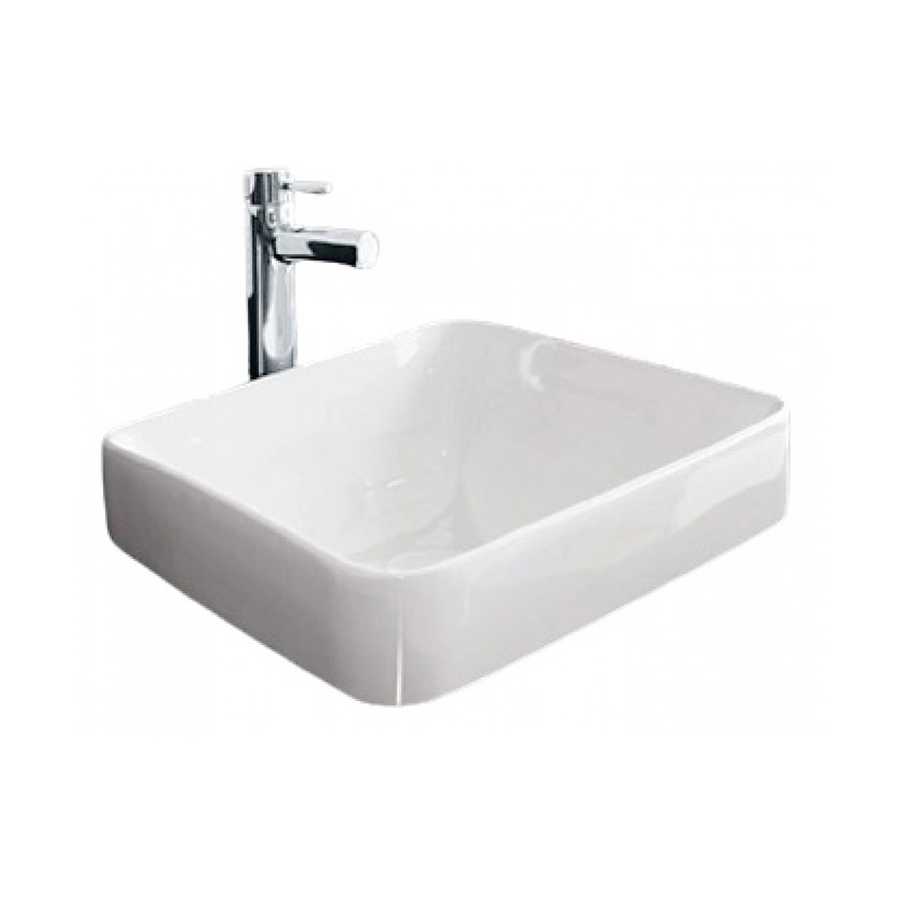 Lavabo bán âm bàn Viglacera CD20 chất liệu sứ ceramic phủ men Nano cao cấp, lòng chậu sâu tối ưu, không rò rỉ nước - Hoa Sen Home - Hàng chính hãng