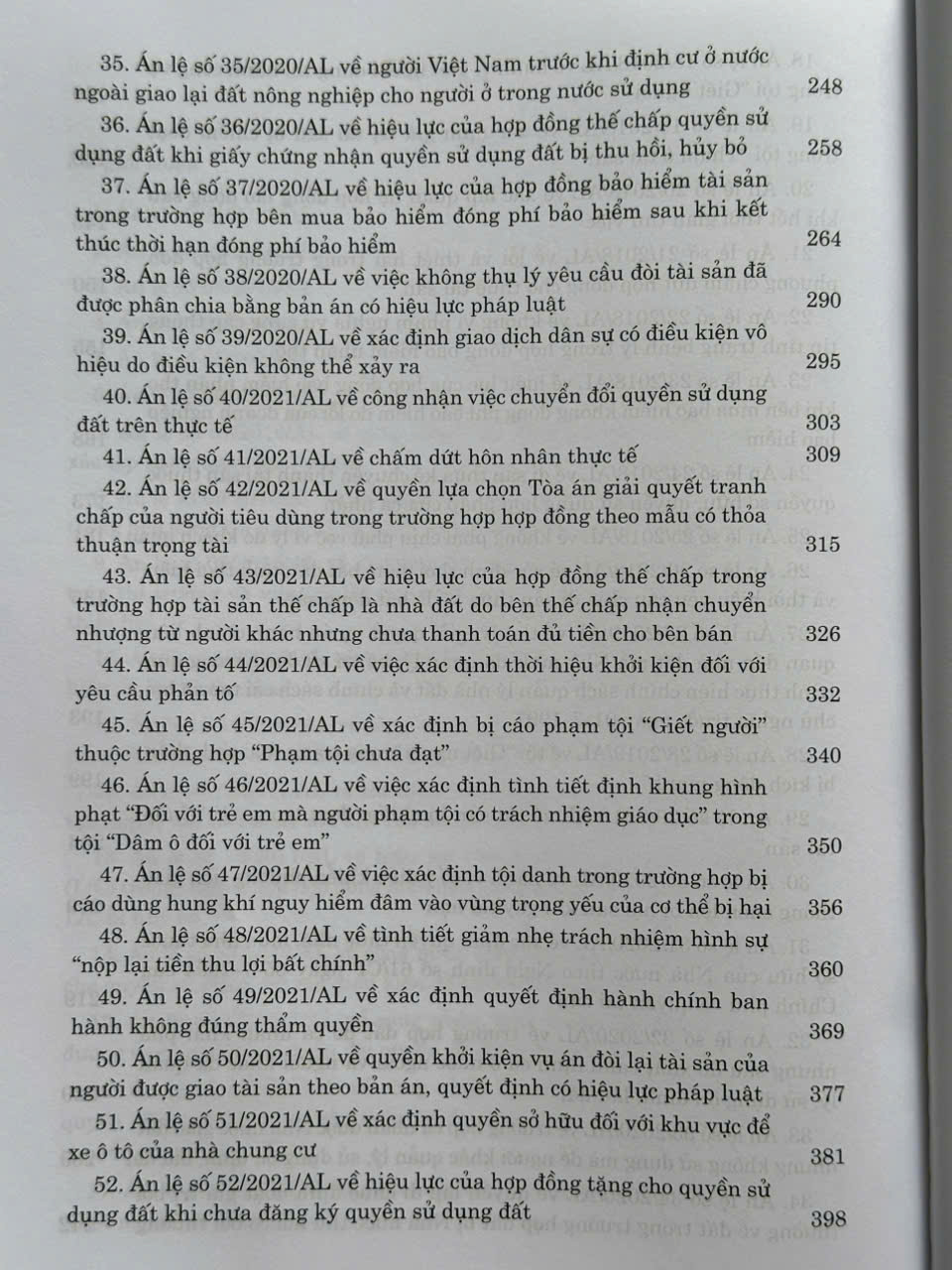 Sách Hệ Thống Án Lệ Việt Nam – Từ Án Lệ số 01 đến Án Lệ số 72 (V2481TP)