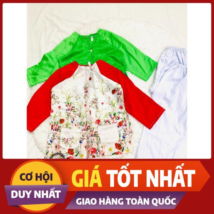 BỘ BÀ BA VON/PHI LỤA HỌA TIẾT CÓ TÚI XỊN XÒ SIÊU CUTE CHO BÉ 13-16KG - NUNAM SHOP