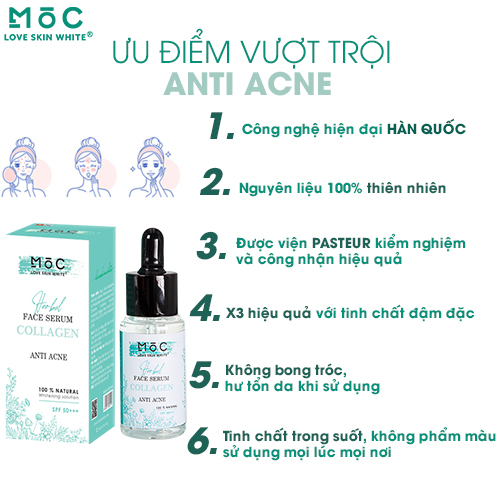 SERUM NGỪA MỤN THÂM - MỜ SẸO 25ML - MOC