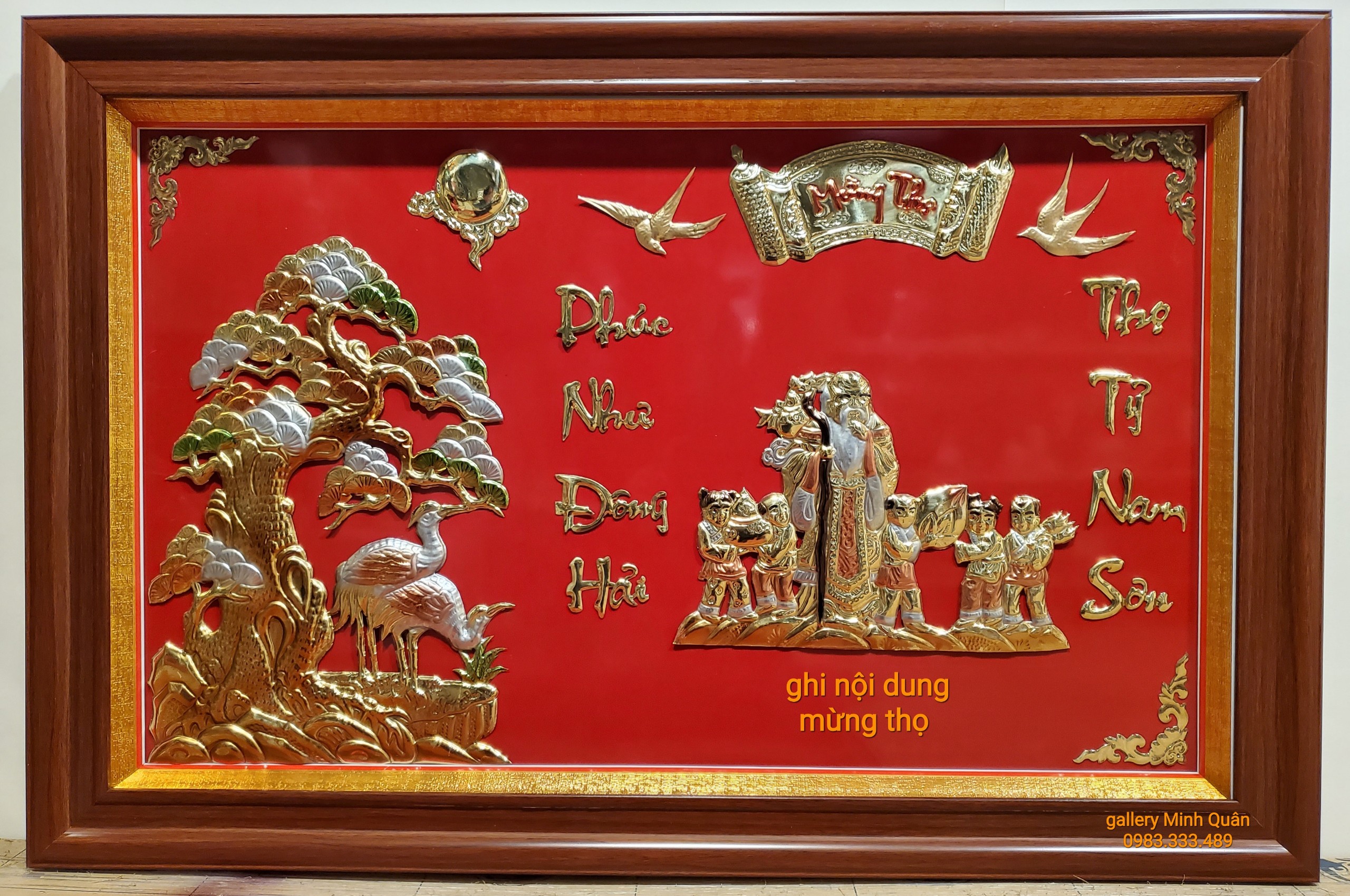 Tranh mừng thọ, chúc thọ -ÔNG BÀ- CỤ ÔNG- CỤ BÀ