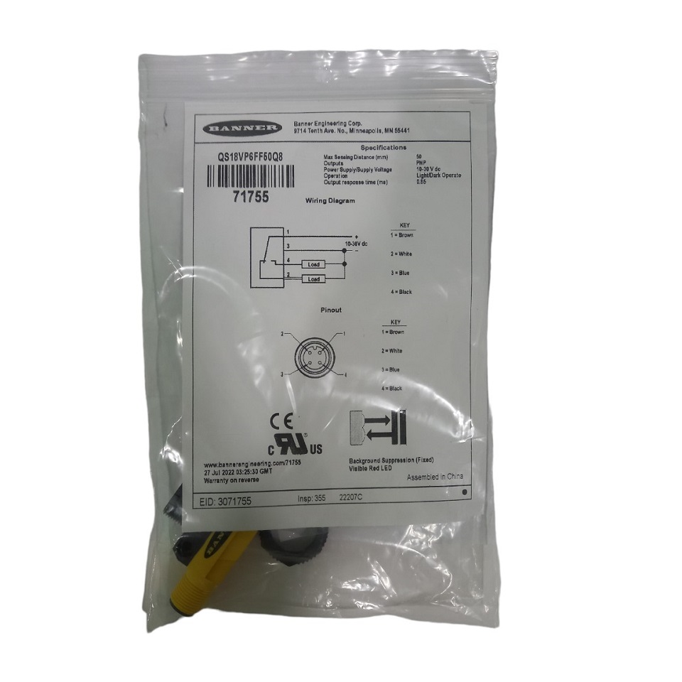 Cảm biến / Sensor Banner QS18VP6FF50Q8