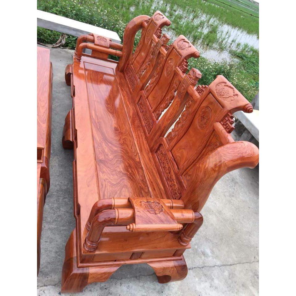 Bộ bàn ghế gỗ phòng khách tần thủy hoàng gỗ hương đá