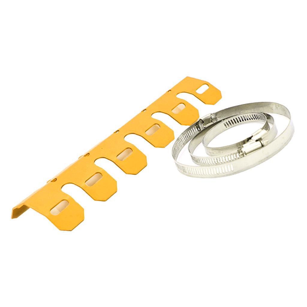 25cm Exhaust Pipe Protector Guard Heat  for  Motorcycle Red