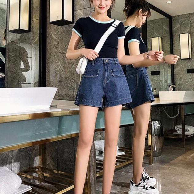 Quần Shorts Cạp Cao_C12