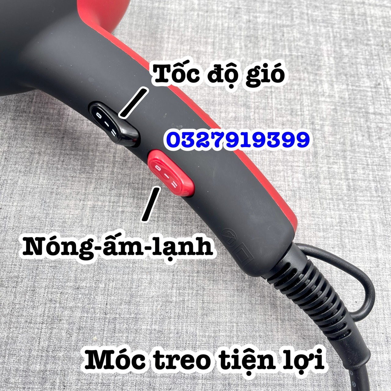 Máy sấy tóc chuyên salon CHJ PRO 8900 công suất lớn 2400W