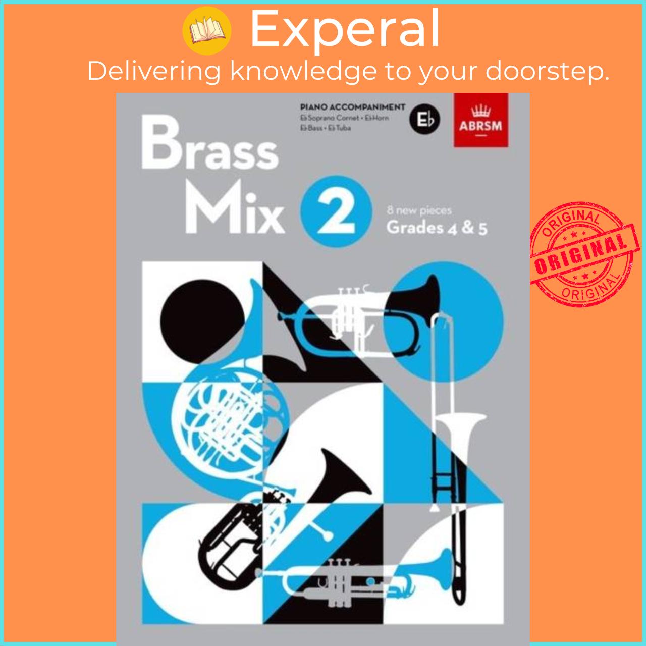 Hình ảnh Sách - Brass Mix, Book 2, Piano Accompaniment E flat - 8 new pieces for Brass, Grades 4 by ABRSM (UK edition, paperback)