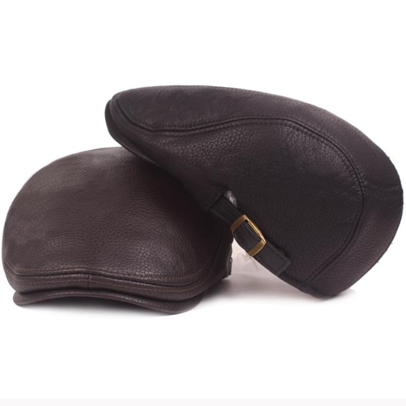 HT2792 Mũ Nồi Thu Đông Bộ Đội Nón Nam Da Cao Cấp Nón Nam Ivy Newsboy Phẳng Nón Nghệ Sĩ Họa Sĩ Nón áo Mũ Nồi Nắp