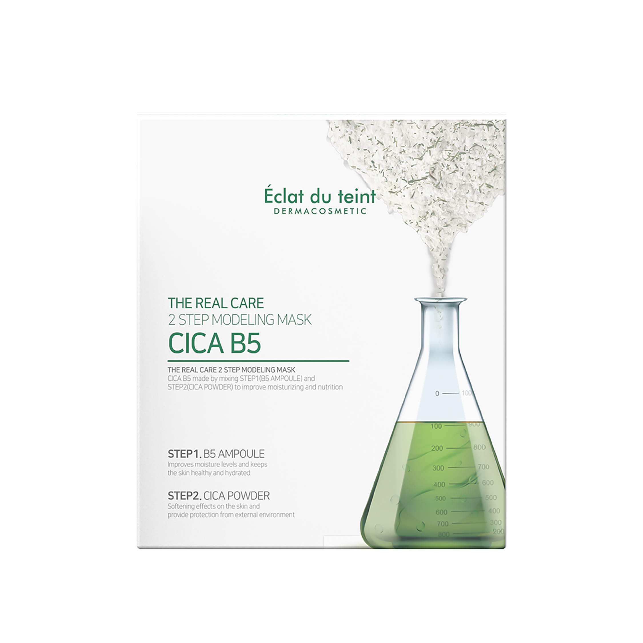 Mặt Nạ Phục Hồi Éclat Du Teint Da Sau Tổn Thương 2 Step Modeling Mask Cica B5