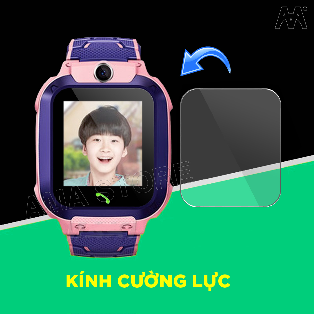 Kính Cường Lực Đồng hồ Thông minh Trẻ em Q12, G2, A28, DS60, M80, Q16S - Kích thước 30mm x 35mm Hàng nhập khẩu