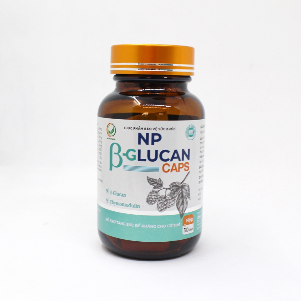 Thực Phẩm Chức Năng NP Beta Glucan Caps Hỗ Trợ Tăng Cường Sức Đề Kháng, Hệ Miễn Dịch, Giảm Mệt Mỏi - Greenmec