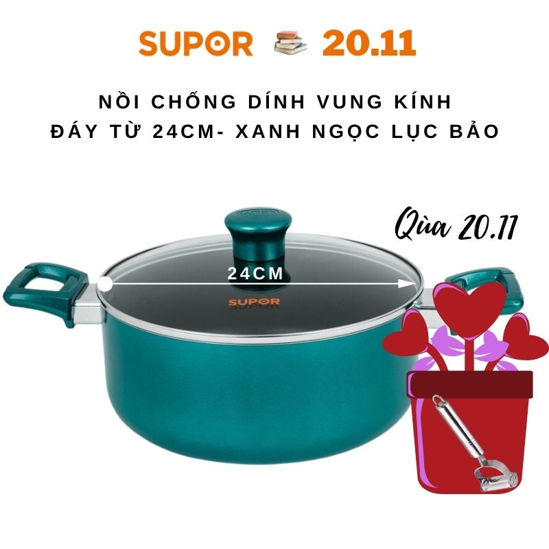 Nồi canh chong dính cao cấp Supor H18202-T20