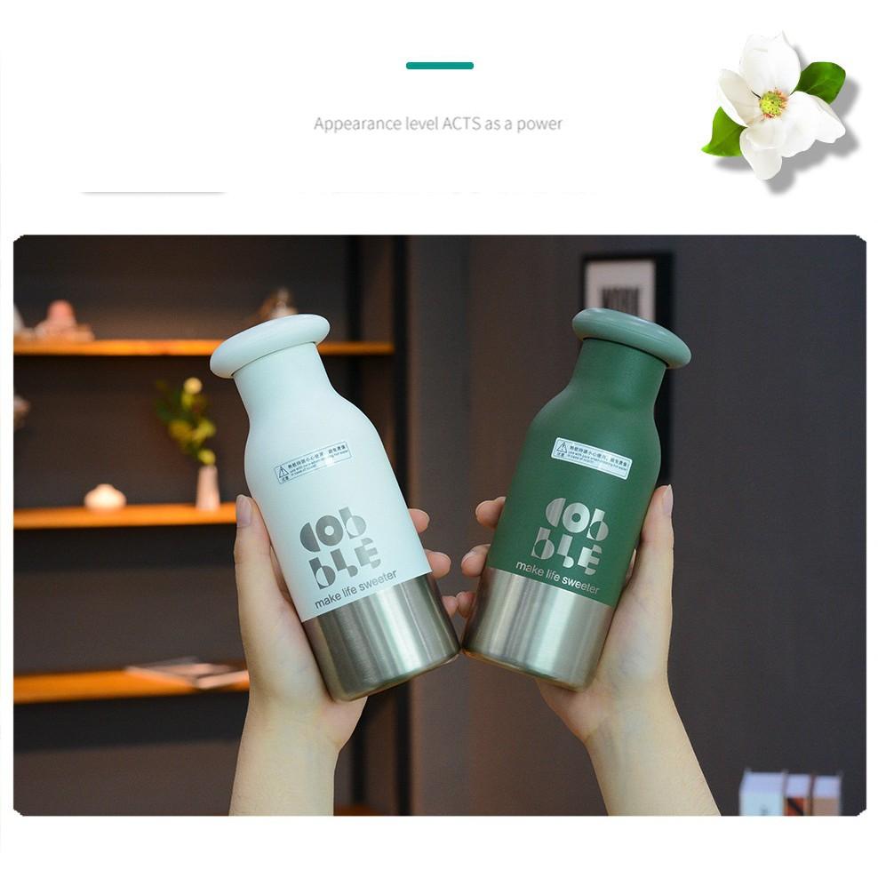 Bình giữ nhiệt dáng chai Cobble 400ml chất lừ