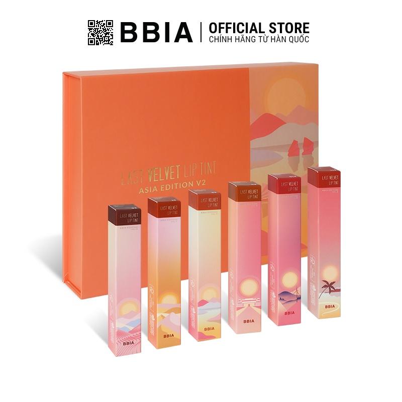 Trọn Bộ 6 Son kem lỳ Bbia Last Velvet Lip Tint Asia Edition 2 ( 6 x 5g) (5 Màu) 100g