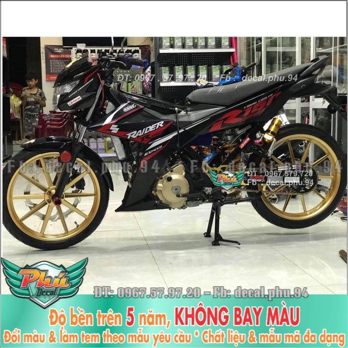 Tem rời Raider đỏ đen -1