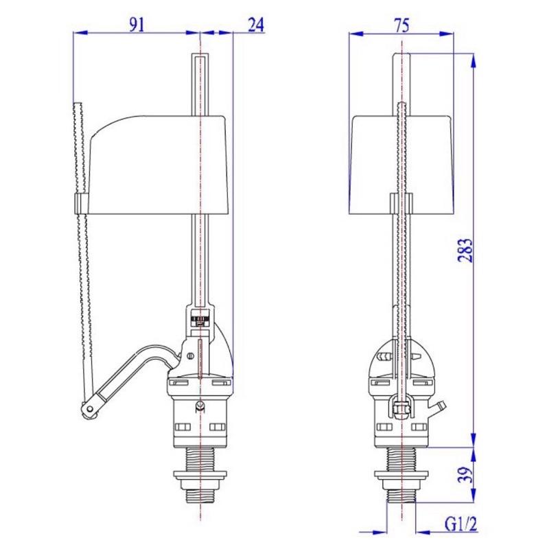 Cọc Cấp Nước Bồn Cầu - Phao Cấp Nước Bồn Toalet