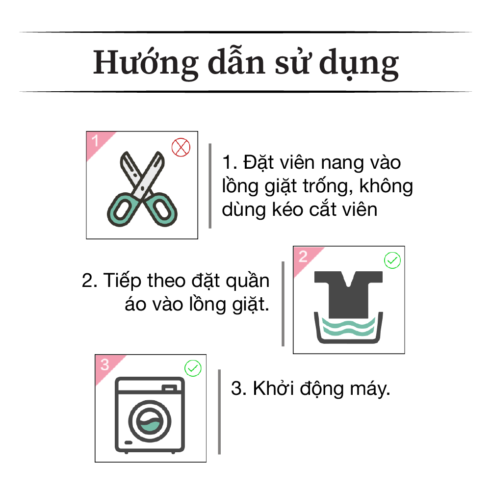 Túi Viên Giặt Xả Tiện Lợi arFum Hương Hoa Công Nghệ Nhật Bản (30 Viên/ Túi