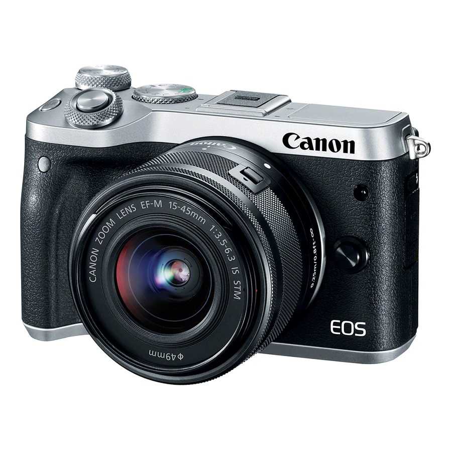 Máy Ảnh Canon EOS M6 Kit 15-45mm (Bạc) - Hàng Chính Hãng - Tặng Kèm Thẻ Nhớ Và Túi Đựng Máy Ảnh