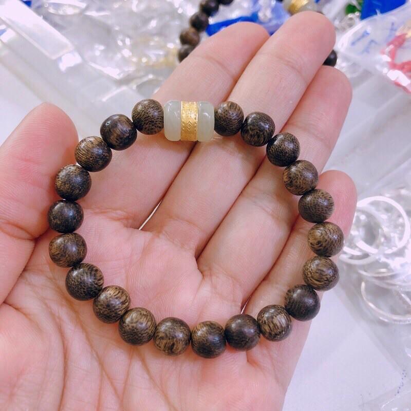 VÒNG TAY TRẦM MIX LU HÀNG ĐẸP