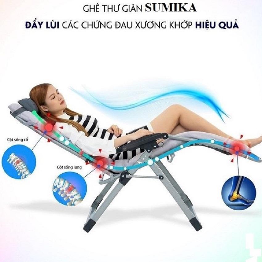 Ghế Xếp Thư Giãn 179 Tải 300 KG, Ghế Thư Giãn Khóa Kim Loại, Tặng Khay + Gối. T