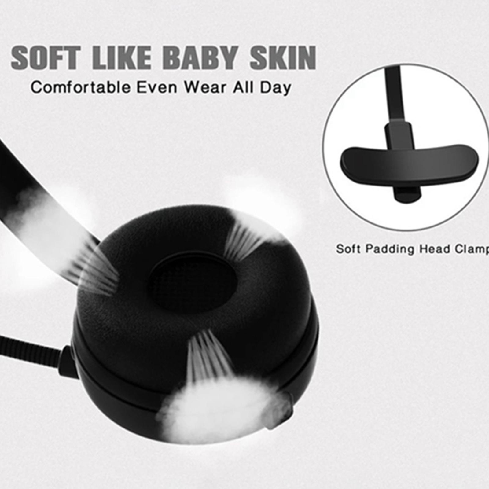 Bluetooth Headset, Wireless Headset with Microphone,Noise Cancelling Hands Free Phone Headset for Truck Driver Call Center Office PC