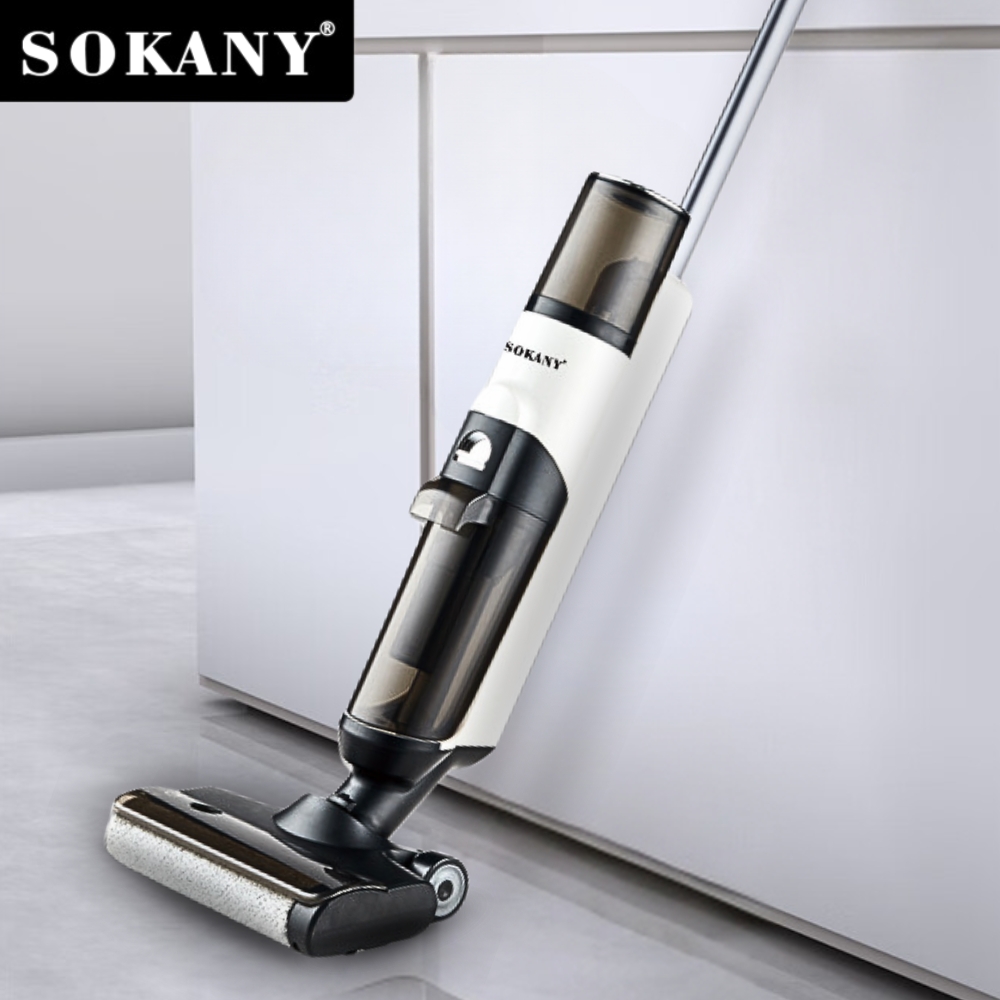 Máy hút bụi lau sàn không dây SOKANY SK-13040 tự động làm sạch, vệ sinh bình chứa nước bẩn và chổi lăn - HÀNG CHÍNH HÃNG -DELIYA