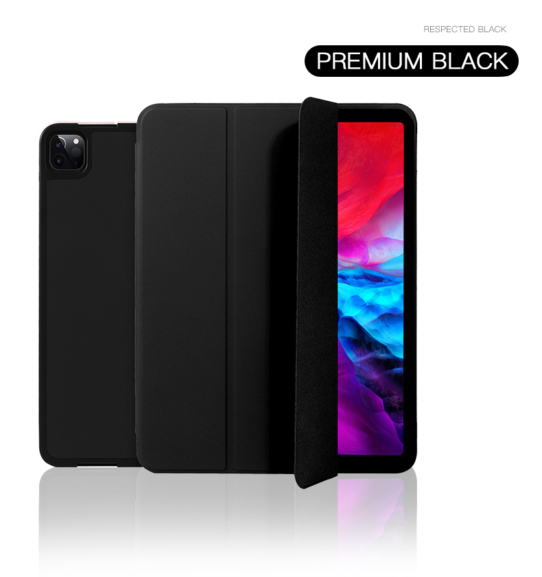 Hình ảnh Bao da cho iPad Pro 11 inch 2021/2022 Pencil Holder Smart Case (Có khe cắm bút Apple Pencil)