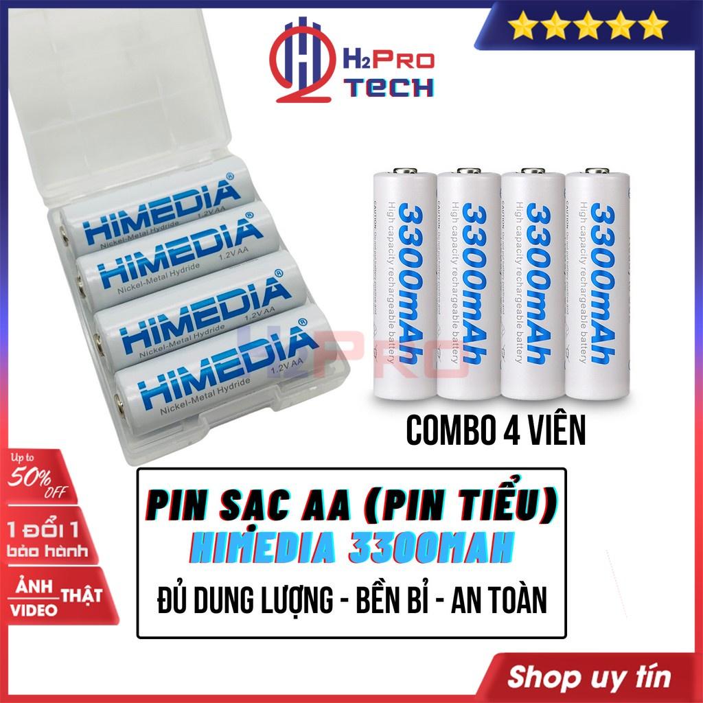 Pin Sạc AA, Sạc Pin Tiểu AA HIMEDIA 3300Mah 1.2V Cao Cấp, Đủ Dung Lượng, An Toàn, Bền Bỉ (4 Viên/ 2 Viên)