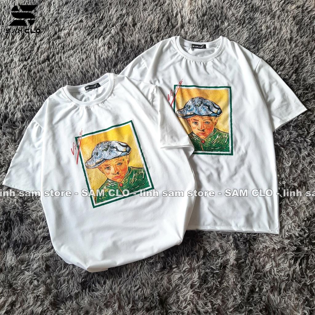 Áo thun tay lỡ nữ SAM CLO freesize phông form rộng dáng Unisex - mặc cặp, nhóm, lớp in hình CẬU BÉ LÍNH