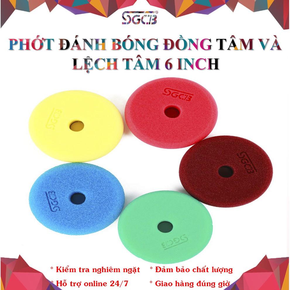 SGCB Phớt Đánh Bóng Xóa Xước Xe Ô Tô Mô Tô Đồng Tâm Và Lệch Tâm (DA/RO) 6 INCH SGGA098