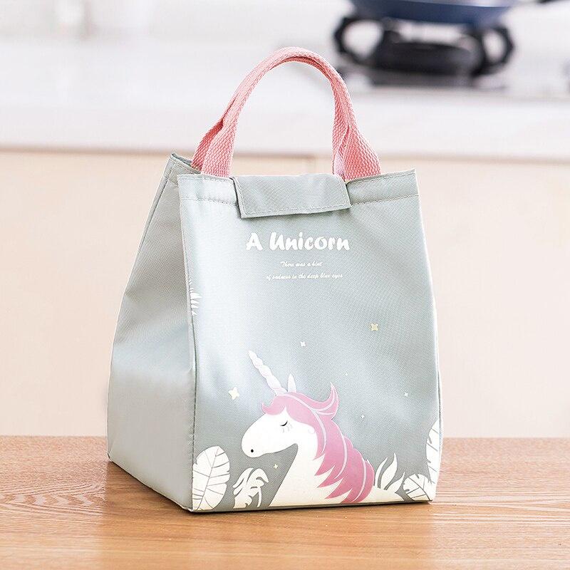 Portable Lunch Bag New Thermal Insulated Lunch Box Tote Cooler Handbag Bento Pouch Dinner Container School Food Storage Bags