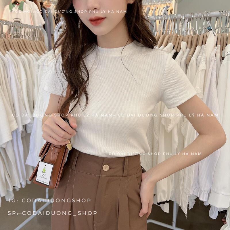 Áo crt gân trơn