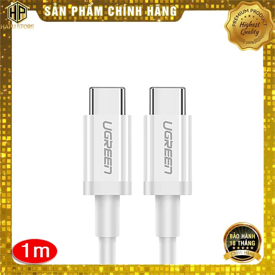 Cáp Data Type-C to Type-C Male 2.0 sạc nhanh QC 3.0 UGREEN 60518 60519 60520 cao cấp - Hàng Chính Hãng