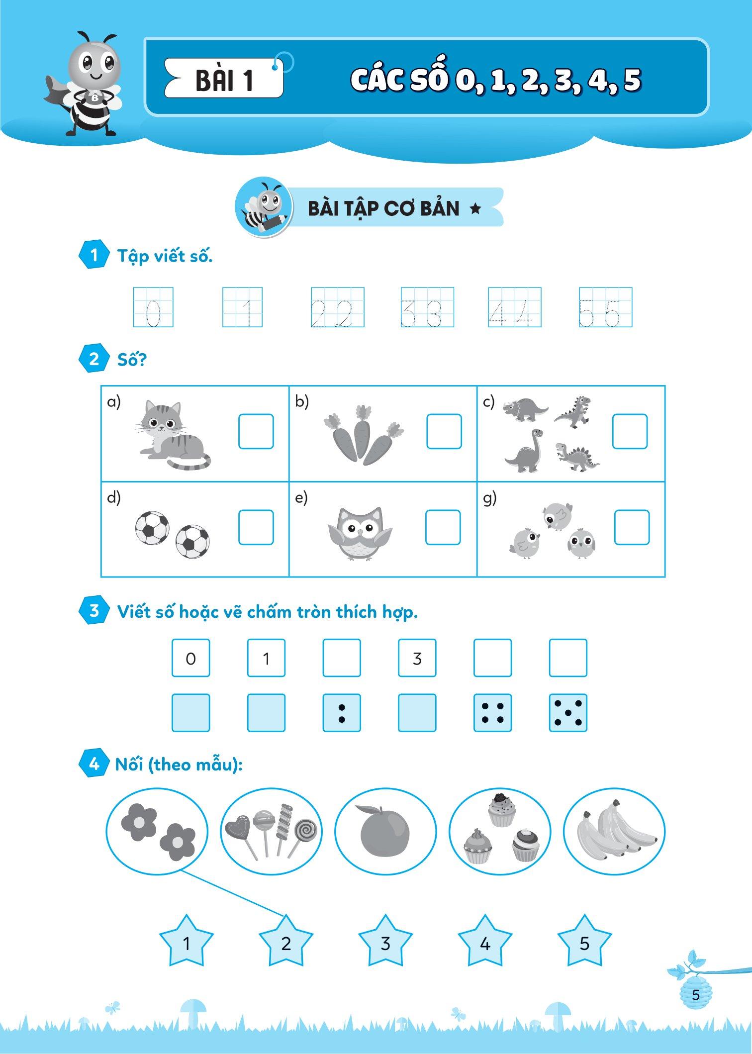 Bài Tập Bổ Trợ Toán Cơ Bản Và Nâng Cao Lớp 1 - Tập 1