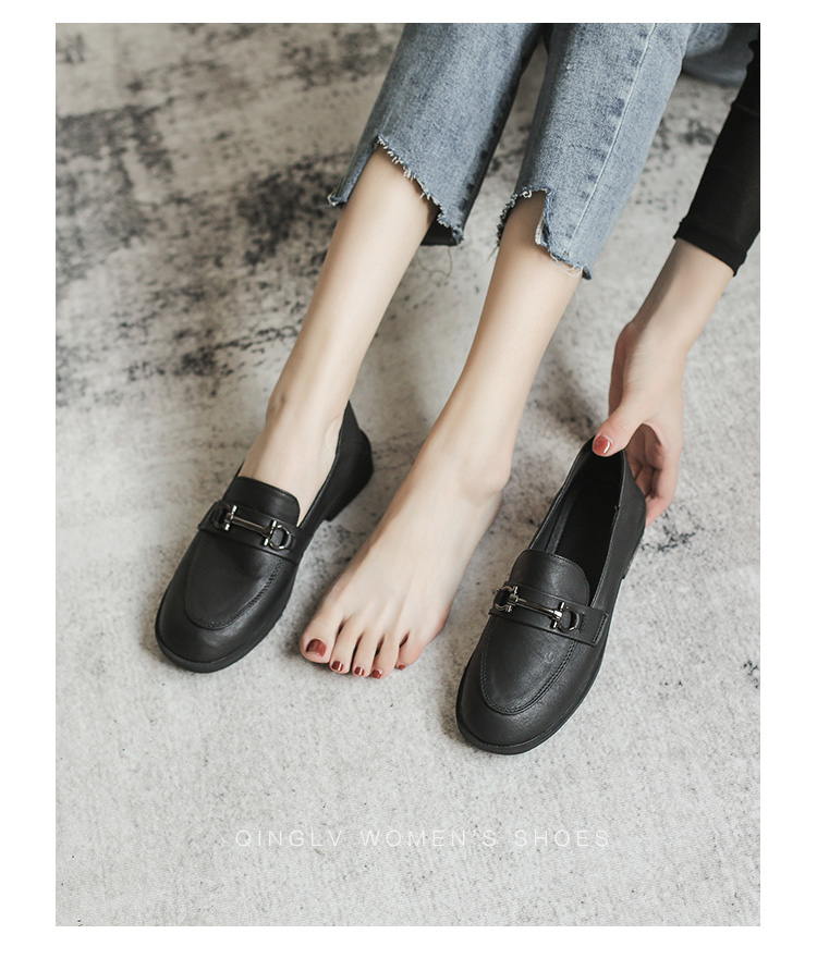Giày Loafer Moca Nữ Da Mềm Màu Đen Nude Sáng Dáng Bệt Thấp Mềm Mại - Phong Cách Hàn Quốc Cao Cấp Có Sẵn Freeship