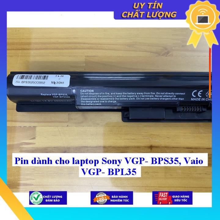 Pin dùng cho laptop Sony VGP- BPS35 Vaio VGP- BPL35 - Hàng Nhập Khẩu MIBAT626