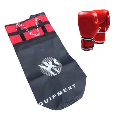 Vỏ Bao Cát Đấm Bốc Da 3 Lớp Chiêu Dài 100cm Đại Nam Sport Có Xích Và Móc Treo + Kèm Găng Tay Đấm Bốc Cao Cấp