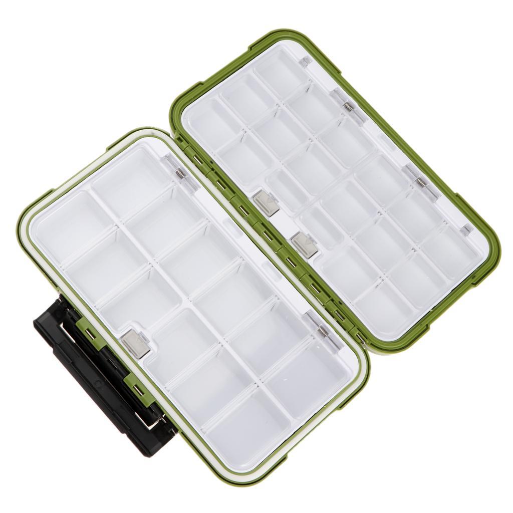Premium Waterproof Plastic Fishing Hooks Lures Baits Tackle Storage Organizer Box Case - C Type