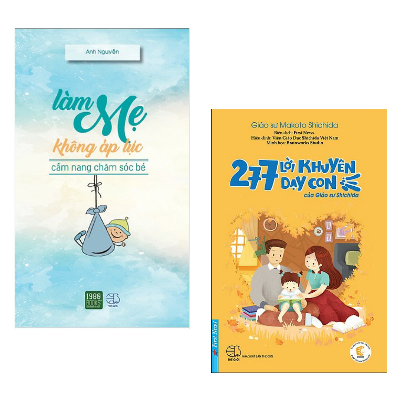 Combo Sách Nuôi Dạy Con Theo Phương Pháp Nhật Bản: Làm Mẹ Không Áp Lực + 277 Lời Khuyên Dạy Con Của Giáo Sư Shichida (Sách Được Phụ Huynh Yêu Thích Nhất / Tặng Kèm Bookmark Happy Life)