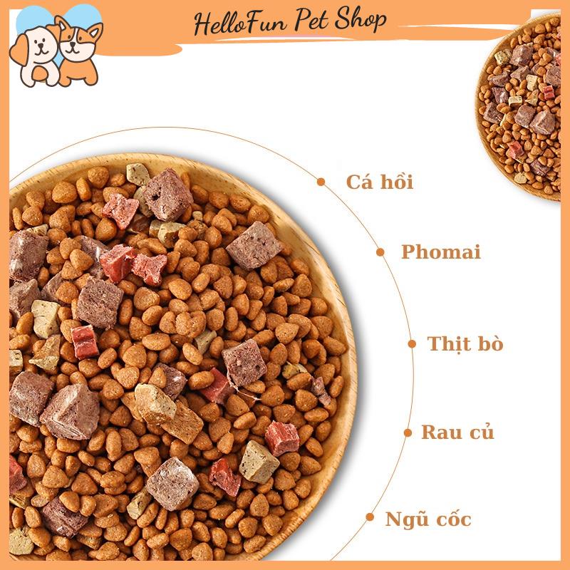 Hạt Captain cho chó - Hạt thức ăn cho cún cưng mix thịt bò, cá hồi và phomai