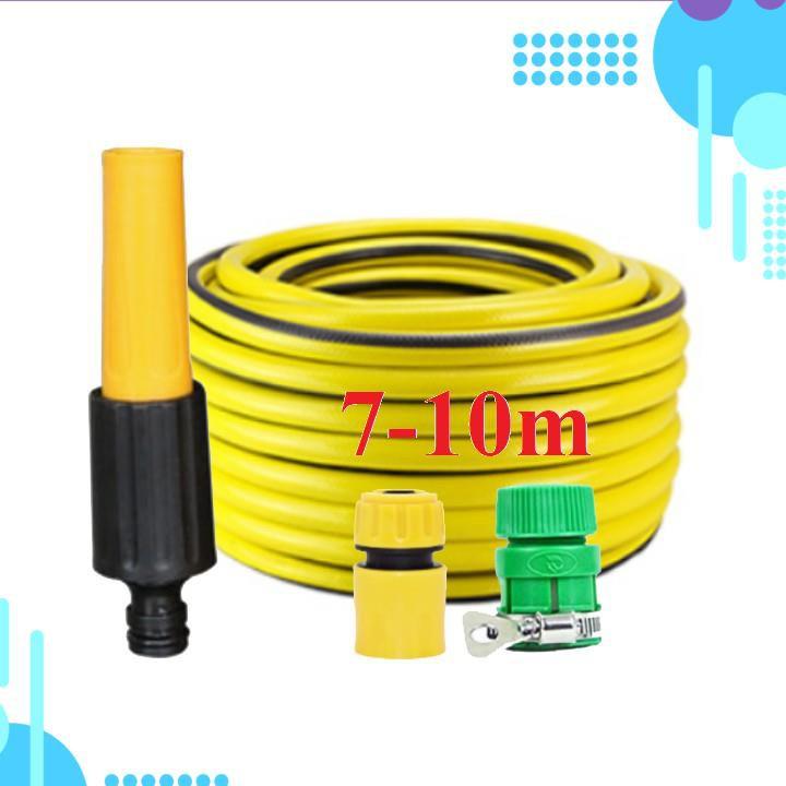 Bộ dây vòi xịt ️bơm nước phun sương️ , tăng áp 3 lần, loại 7m, 10m 206622-5 cút sập, nối nhựa