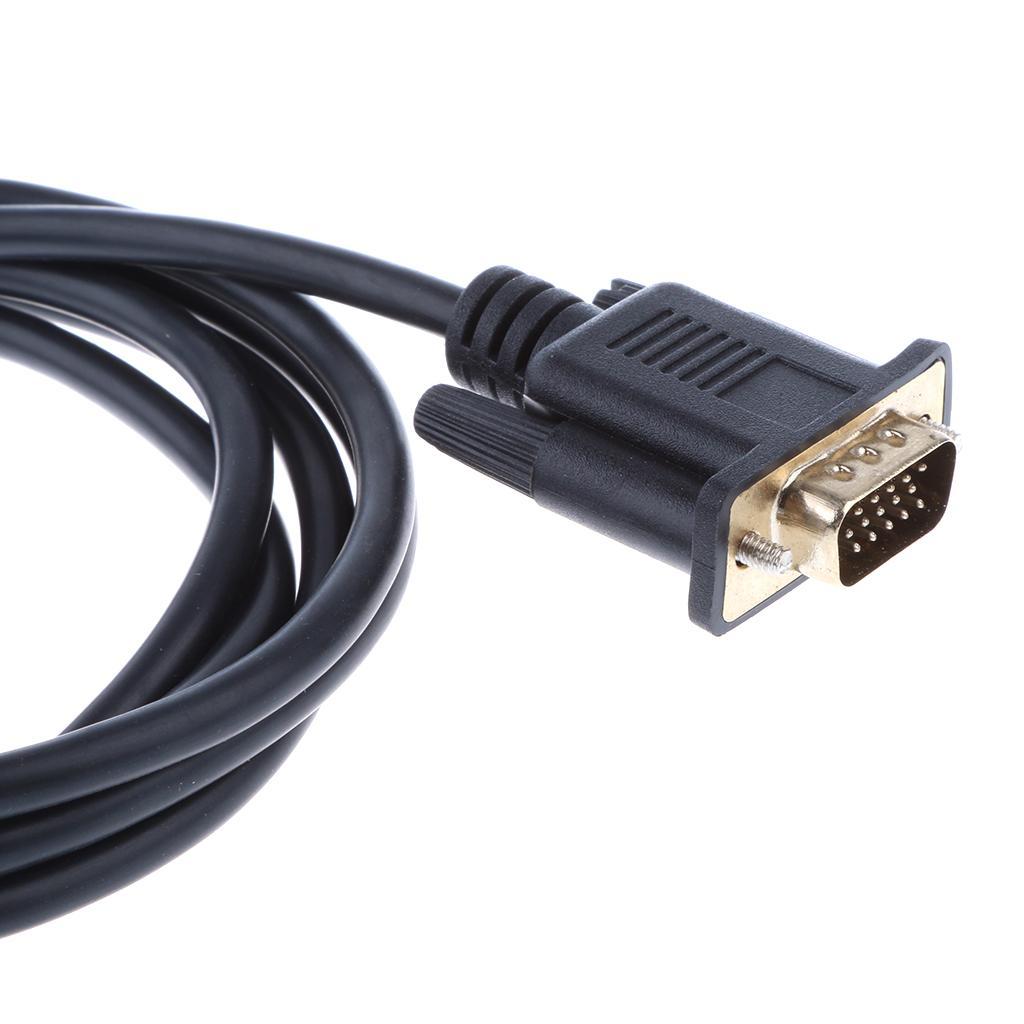 6FT 1080P DP DisplayPort To VGA Cable Connector Adapter For Laptop Computer